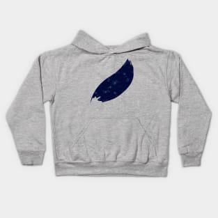 Night sky stars pattern. Kids Hoodie